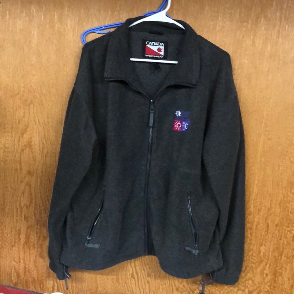 Canada Sportswear grey fleece jacket, ladies M